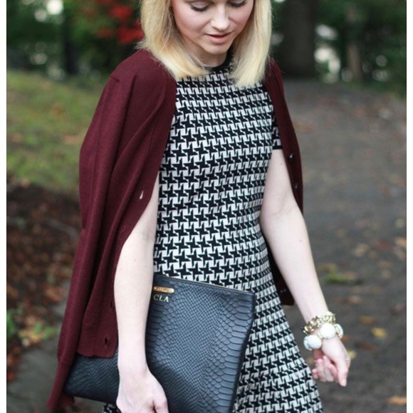 J Crew Marina wool Burgundy Cardigan - Picture 2 of 4